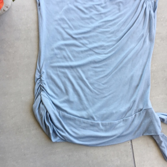 Vintage Guess Top Asymmetrical Gray Blue Tie - Picture 4 of 5